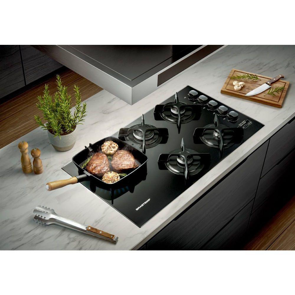 Cooktop 5 bocas Brastemp com Quadrichama e Timer Touch BDT86AE
