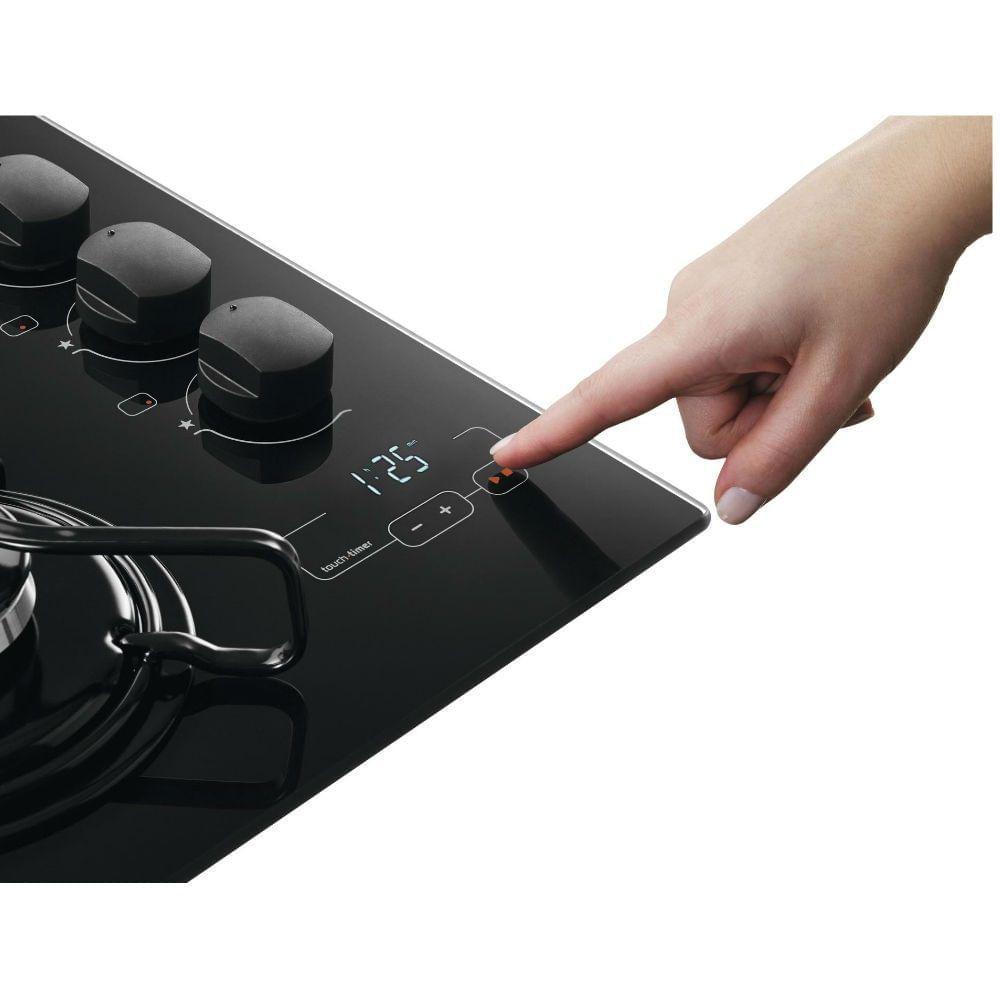 Cooktop 5 bocas Brastemp com quadrichama e timer touch Cooktop