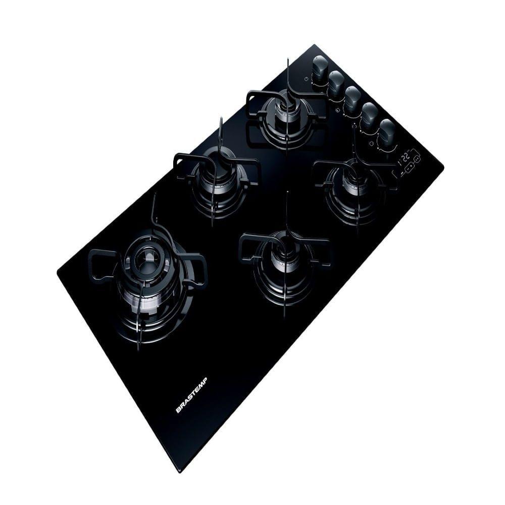 Cooktop 5 bocas Brastemp com quadrichama e timer touch Cooktop
