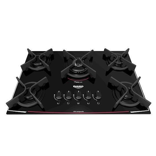 Cooktop 5 bocas Dako com Acendimento Super automático Bivolt Cooktop 5 Bocas Magazine Luiza