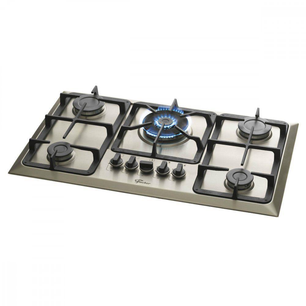 Cooktop 5 Bocas Fischer Infinity Tripla chama Acendimento Super