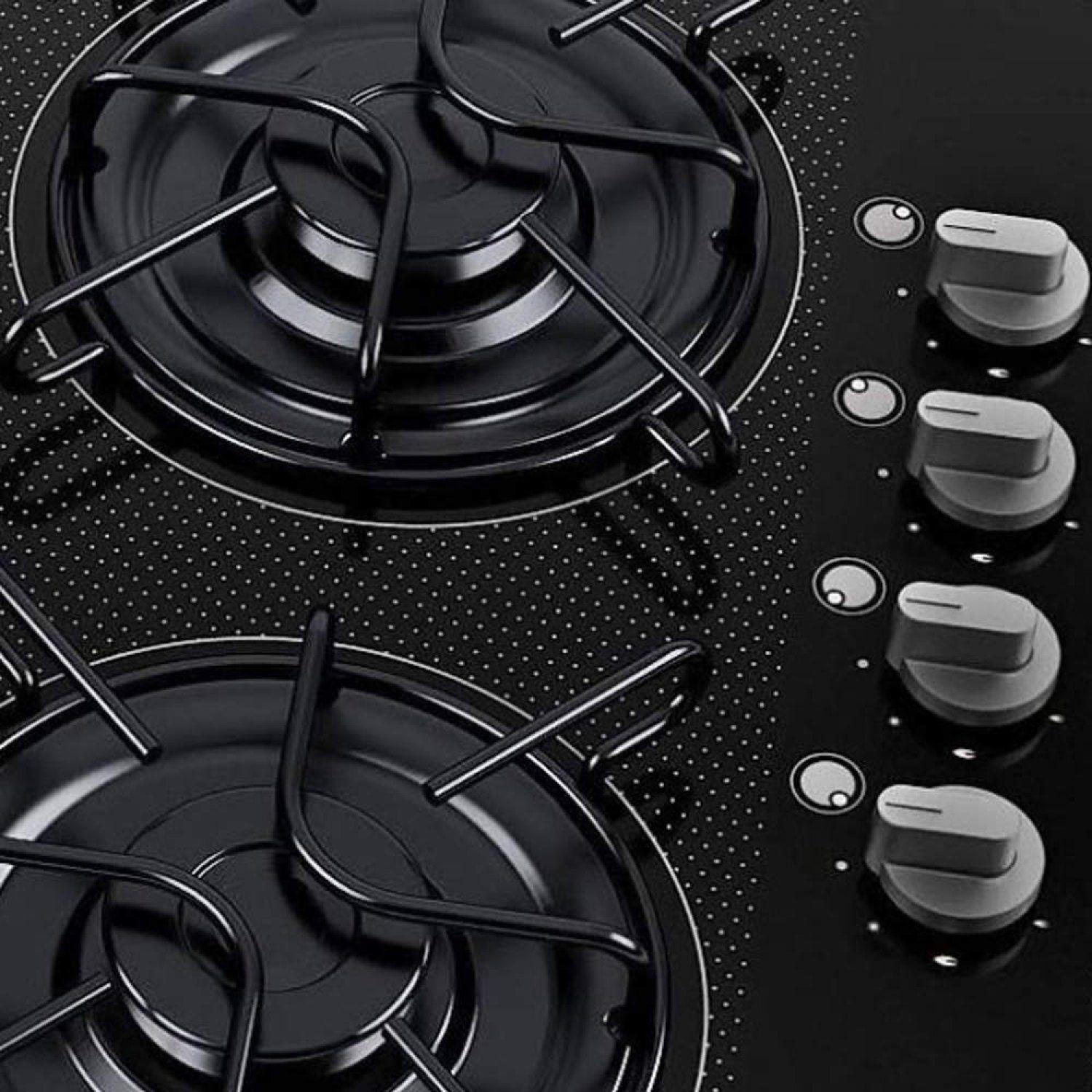 Cooktop 5 Bocas Gourmet Super Chama Superautomático Esmaltec Bivolt