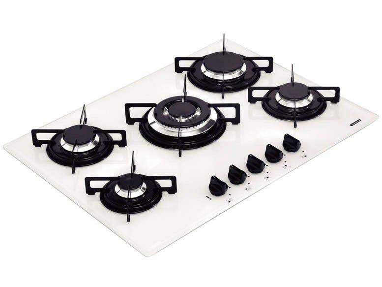 Cooktop 5 Bocas Tramontina Penta W 5GG Tri 70 à Gás Natural e GLP