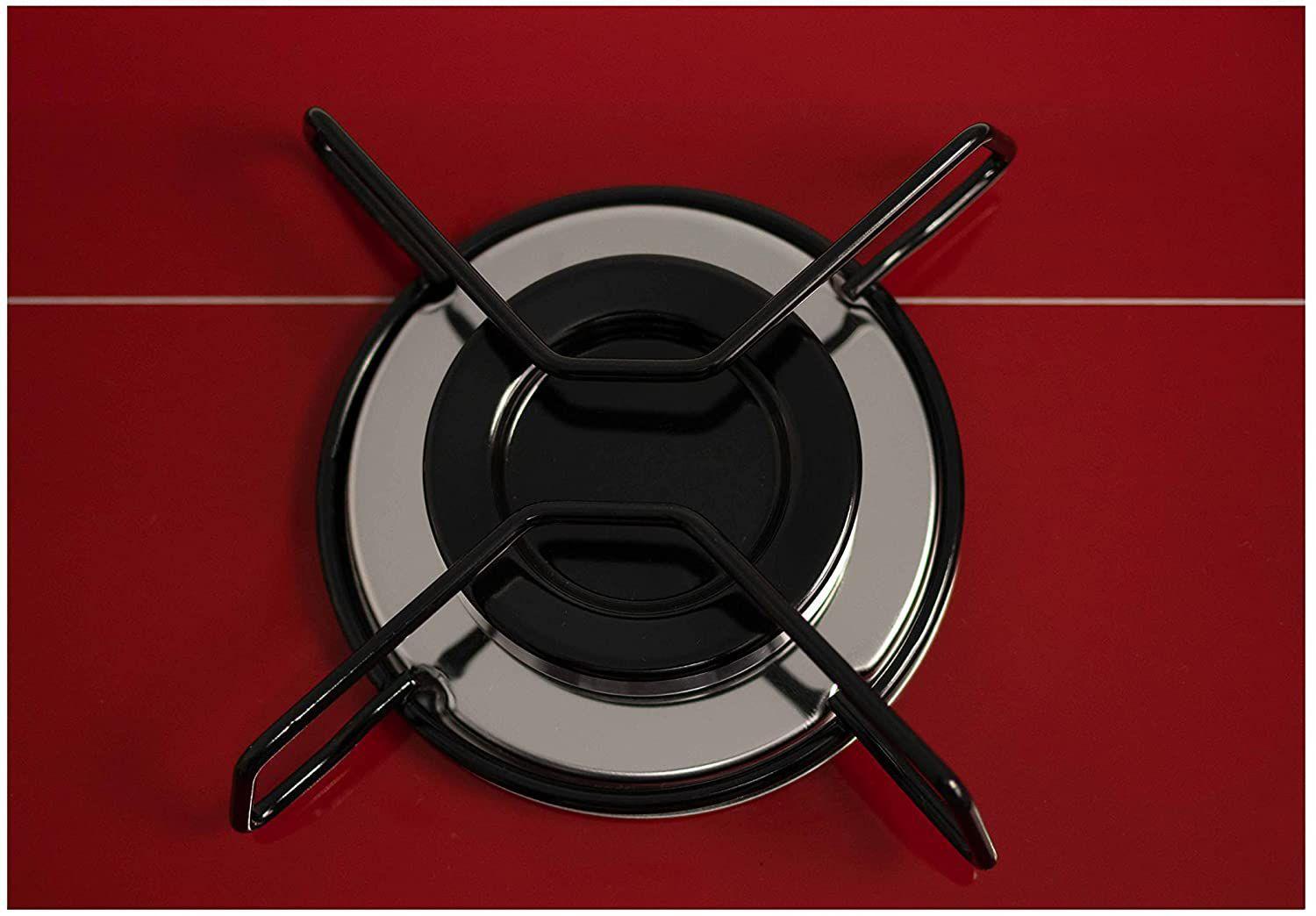 Cooktop 5 Bocas Ultra Chama Vermelho Chapa Chamalux Cooktop 5 Bocas