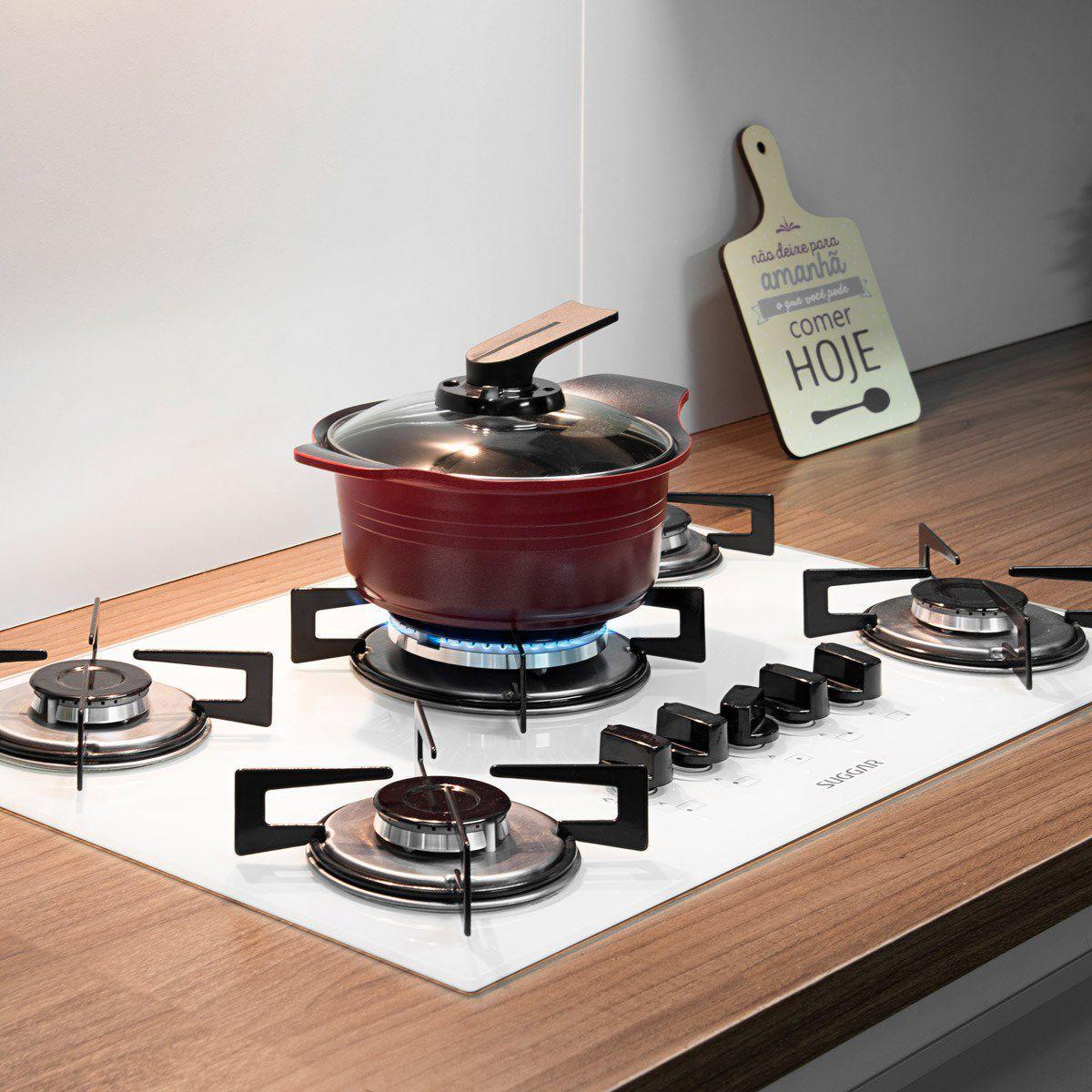 Cooktop 5 Bocas Vidro Branco Suggar Cooktop 5 Bocas Magazine Luiza