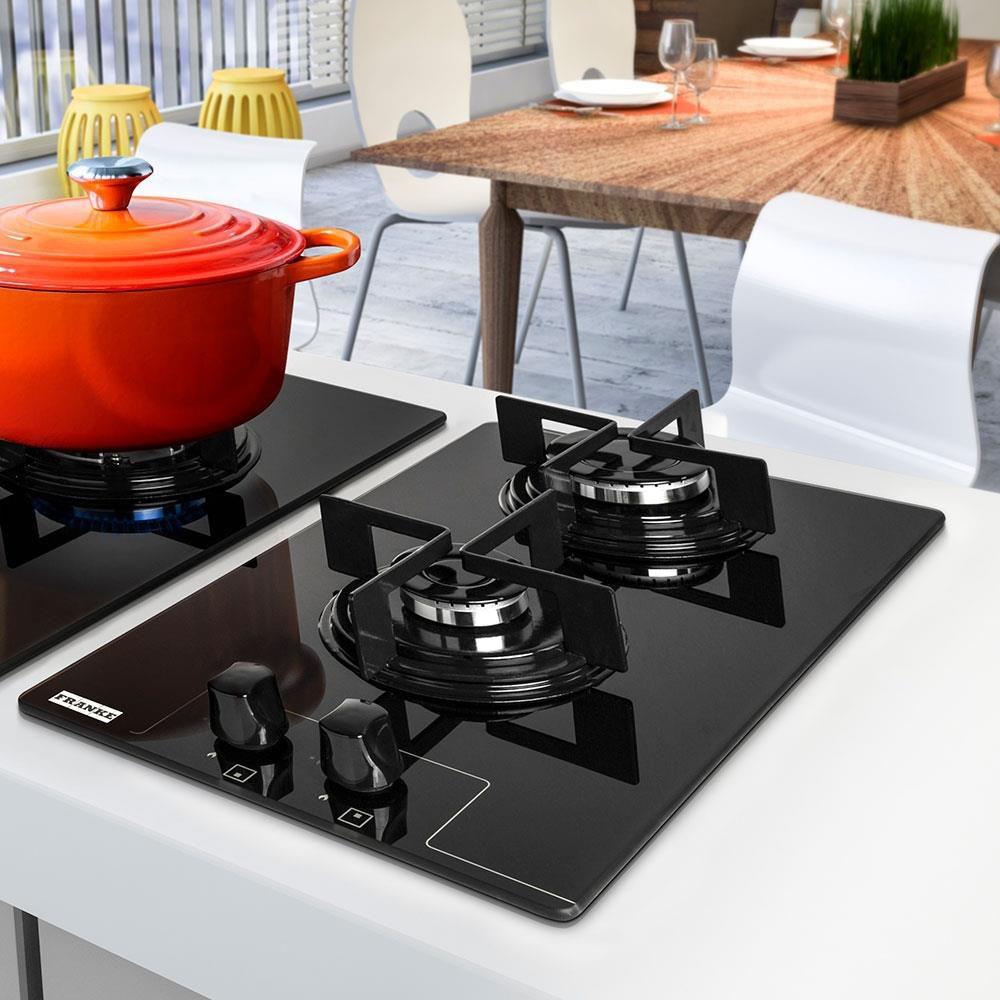 Cooktop a Gás 2 Bocas Franke Glass Bivolt Preto Cooktop Magazine Luiza