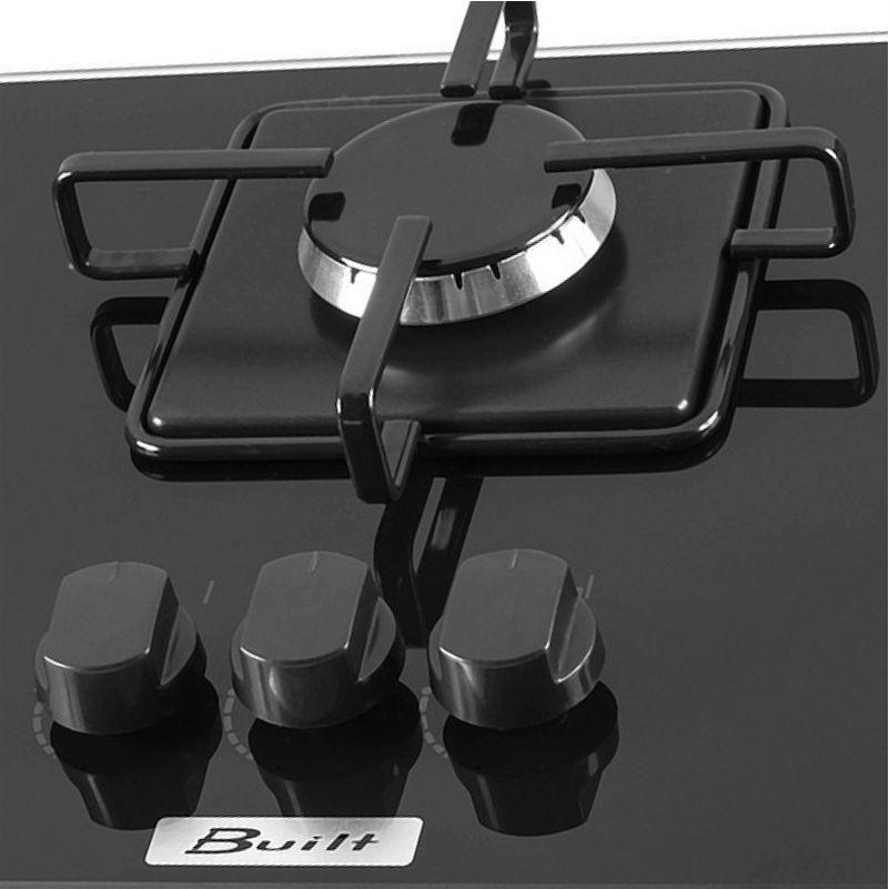 Cooktop a Gás 3 Bocas Built Slim Bivolt Automático Preto Cooktop 3