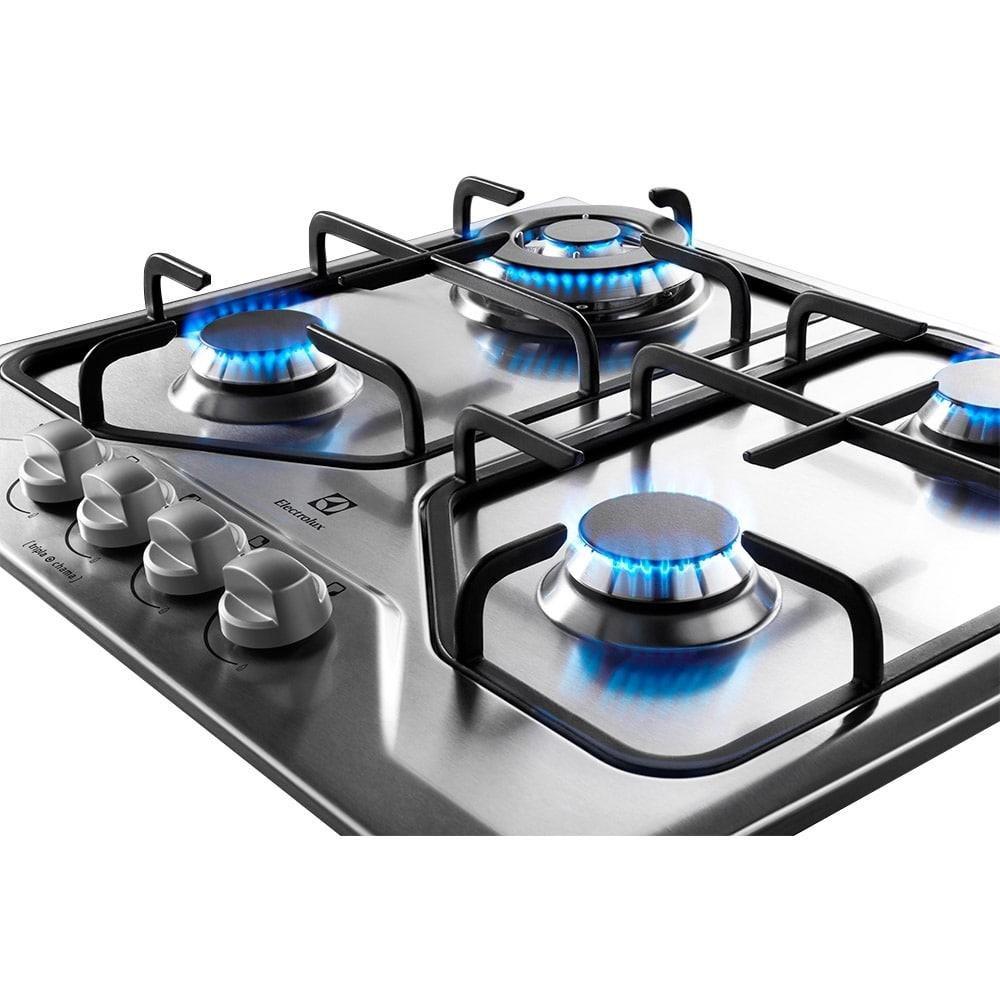 Cooktop a Gás 4 Bocas Tripla Chama Electrolux GT60X Bivolt Cooktop 4