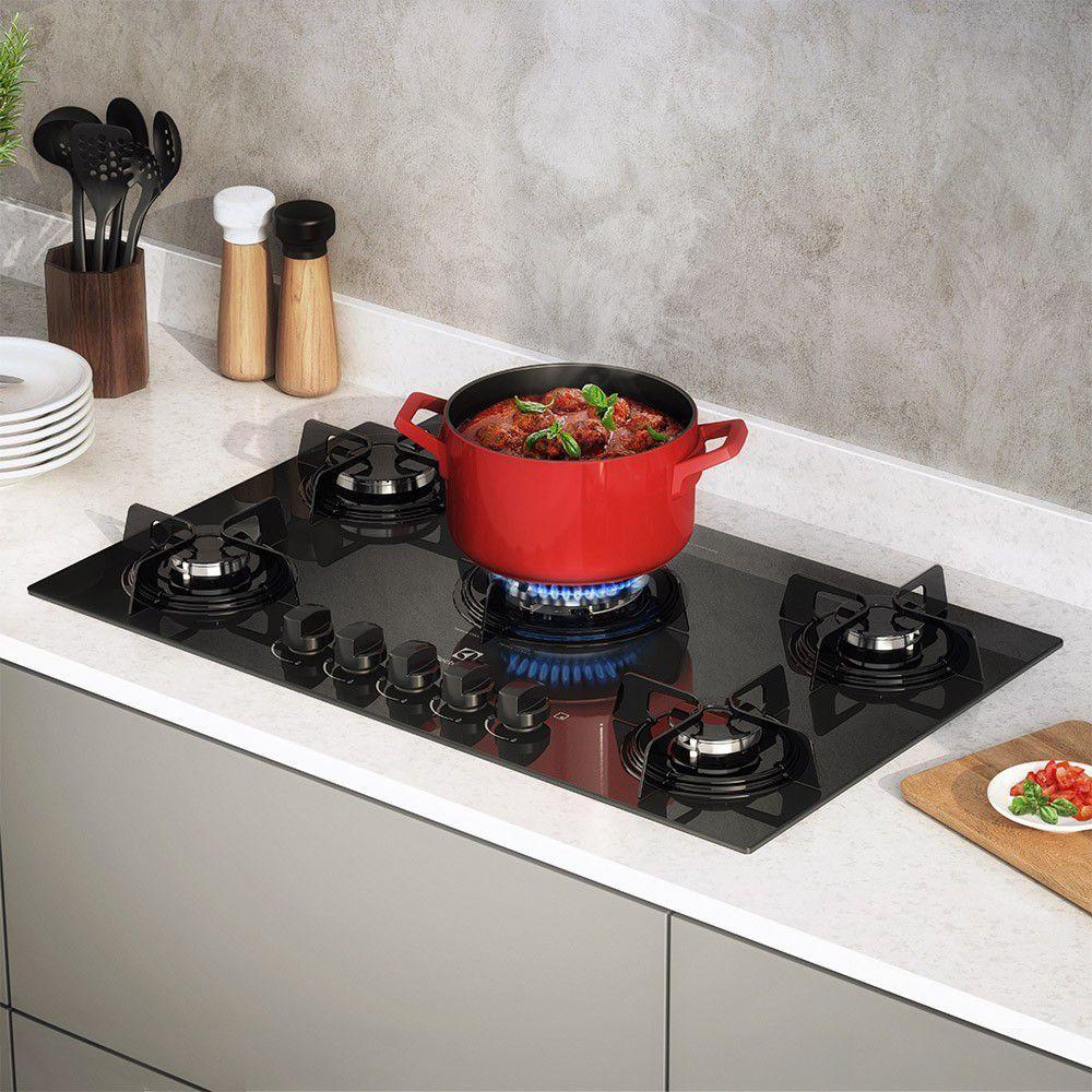 Cooktop a Gás 5 Bocas Electrolux (KE5GP) Cooktop Magazine Luiza