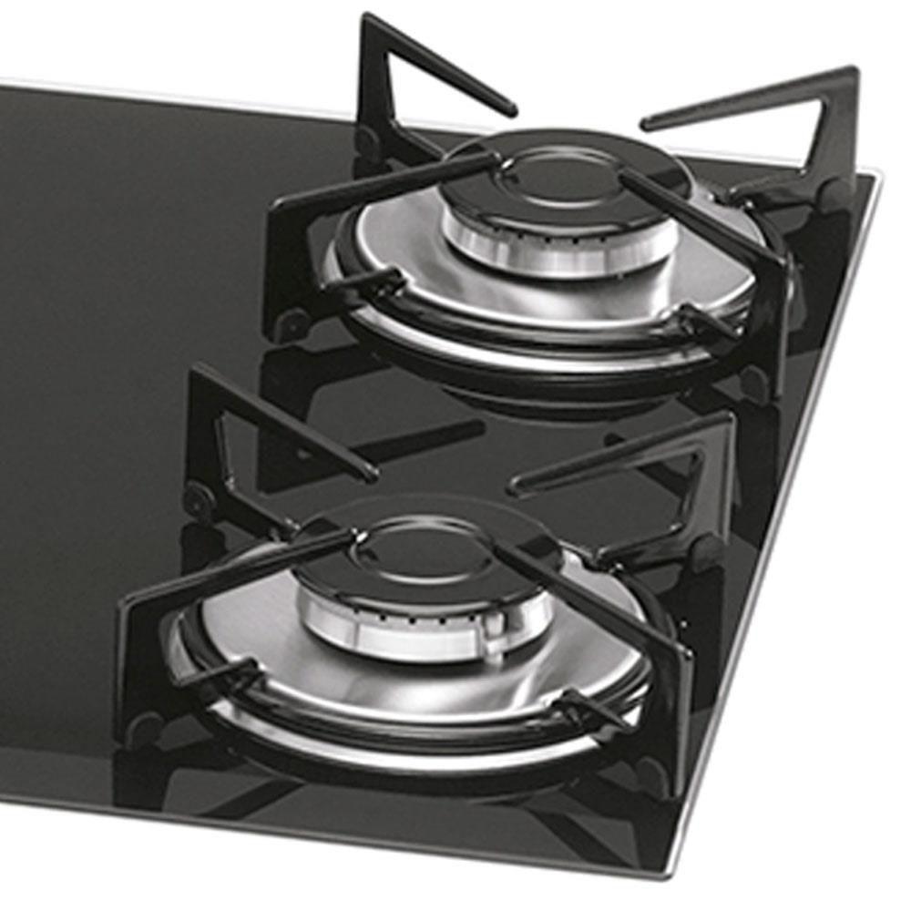 Cooktop a Gás 5 Bocas Fischer 1642 Bivolt Preto Cooktop 5 Bocas