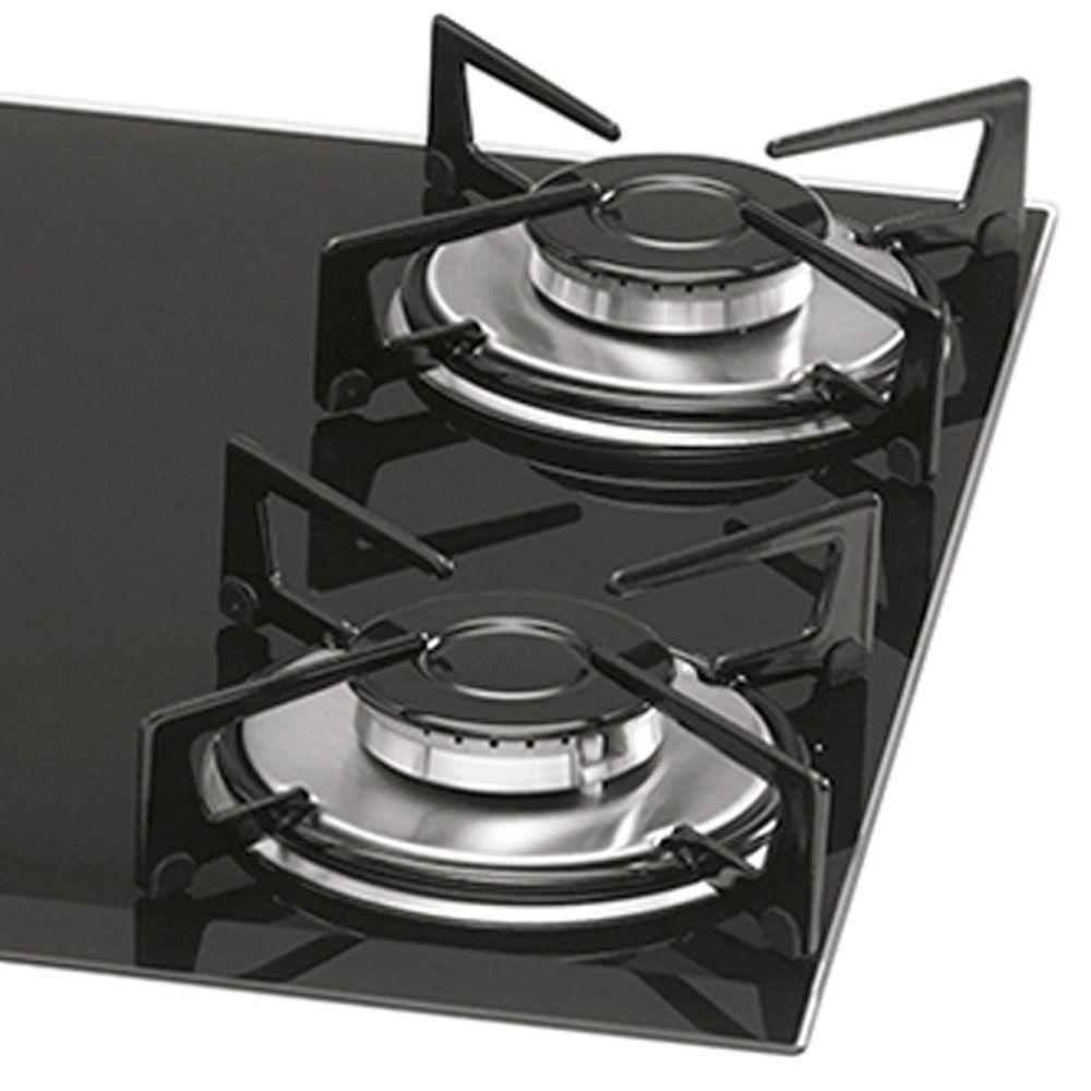 Cooktop a Gás 5 Bocas Fischer 1642 Bivolt Preto Cooktop 5 Bocas