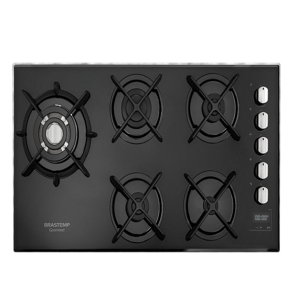 Cooktop a Gás Brastemp Gourmand Timer 5 Queimadores Bivolt BDT86AEUNA