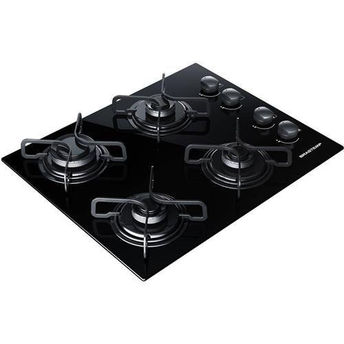 Cooktop A Gás Vidro Brastemp Ative 4 Bocas Preto Bivolt BDD61AEUNA