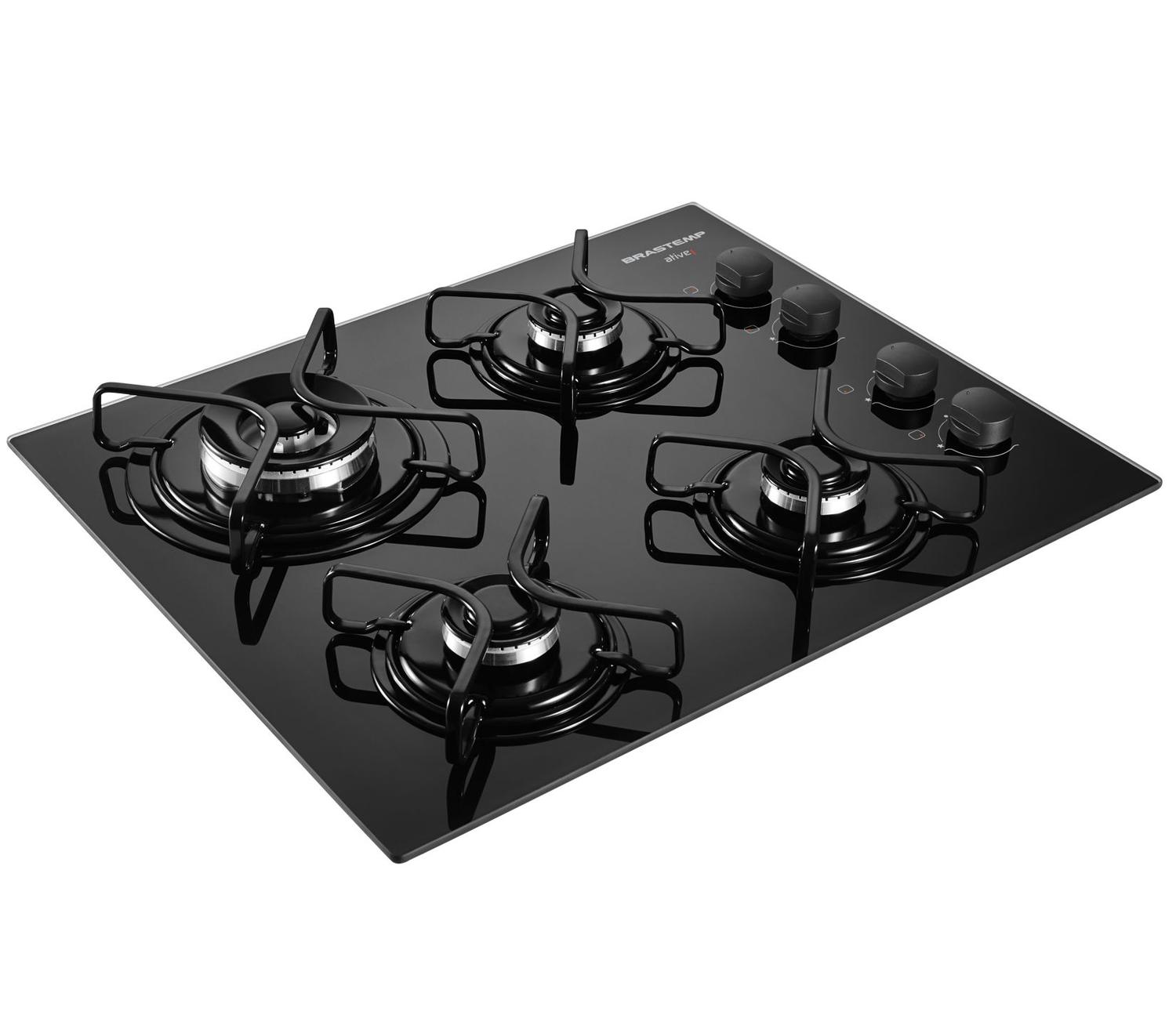 Cooktop Brastemp Ative! 4 bocas Cooktop 4 e 5 bocas Magazine Luiza