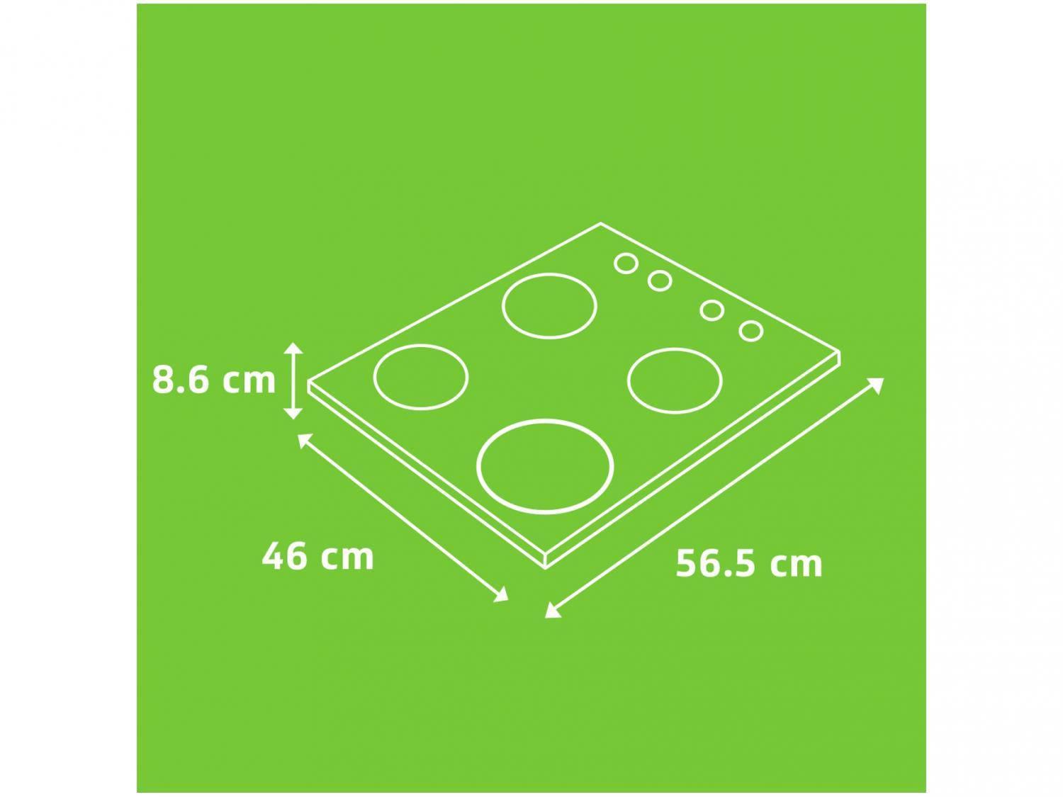 Cooktop Consul 4 Bocas com Grades Individuais