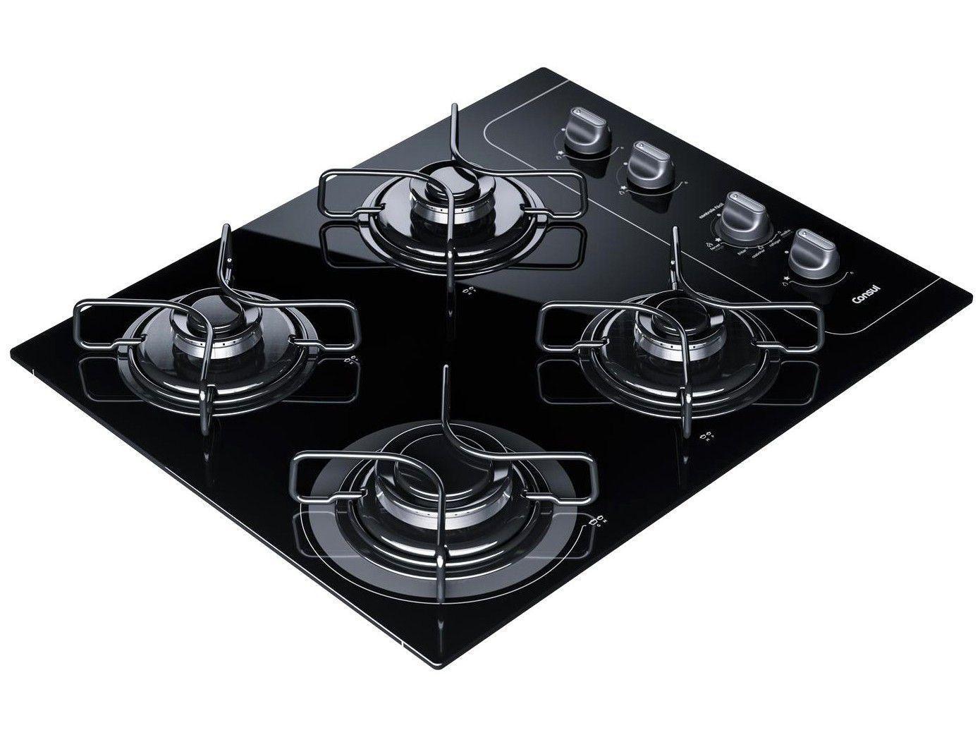 Cooktop Consul 4 Bocas com Grades Individuais