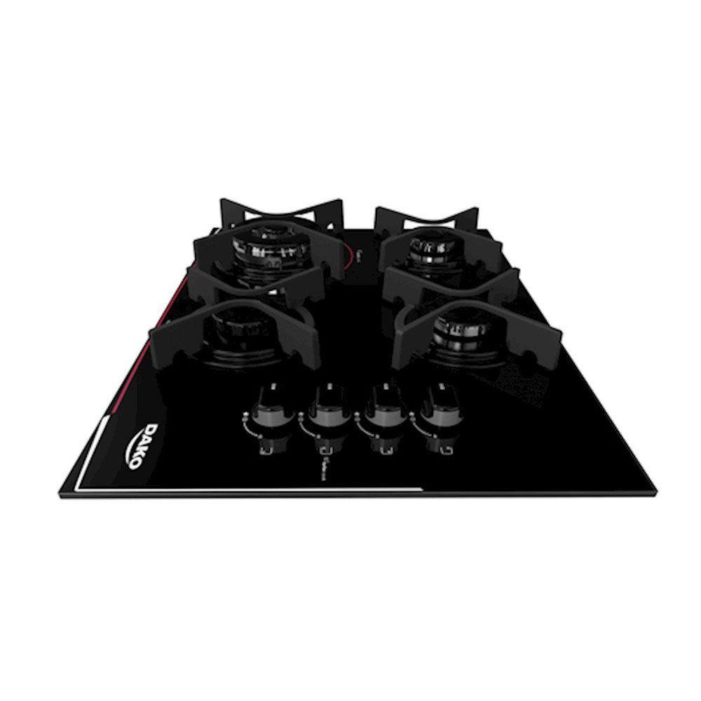 Cooktop Dako 4 Bocas Acendimento Automático Turbo Glass Cooktop Magazine Luiza