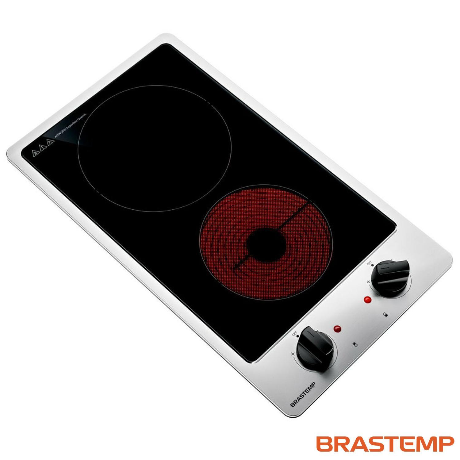 Cooktop de Embutir Elétrico Brastemp Vitrocerâmico BDF31AR 220v Cooktop Magazine Luiza