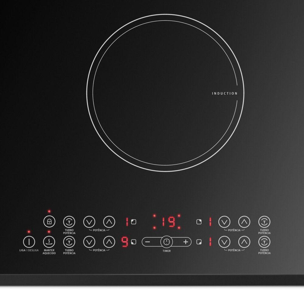 Cooktop Electrolux 4 Bocas Vidro Preto Indução 220V IC60 Cooktop