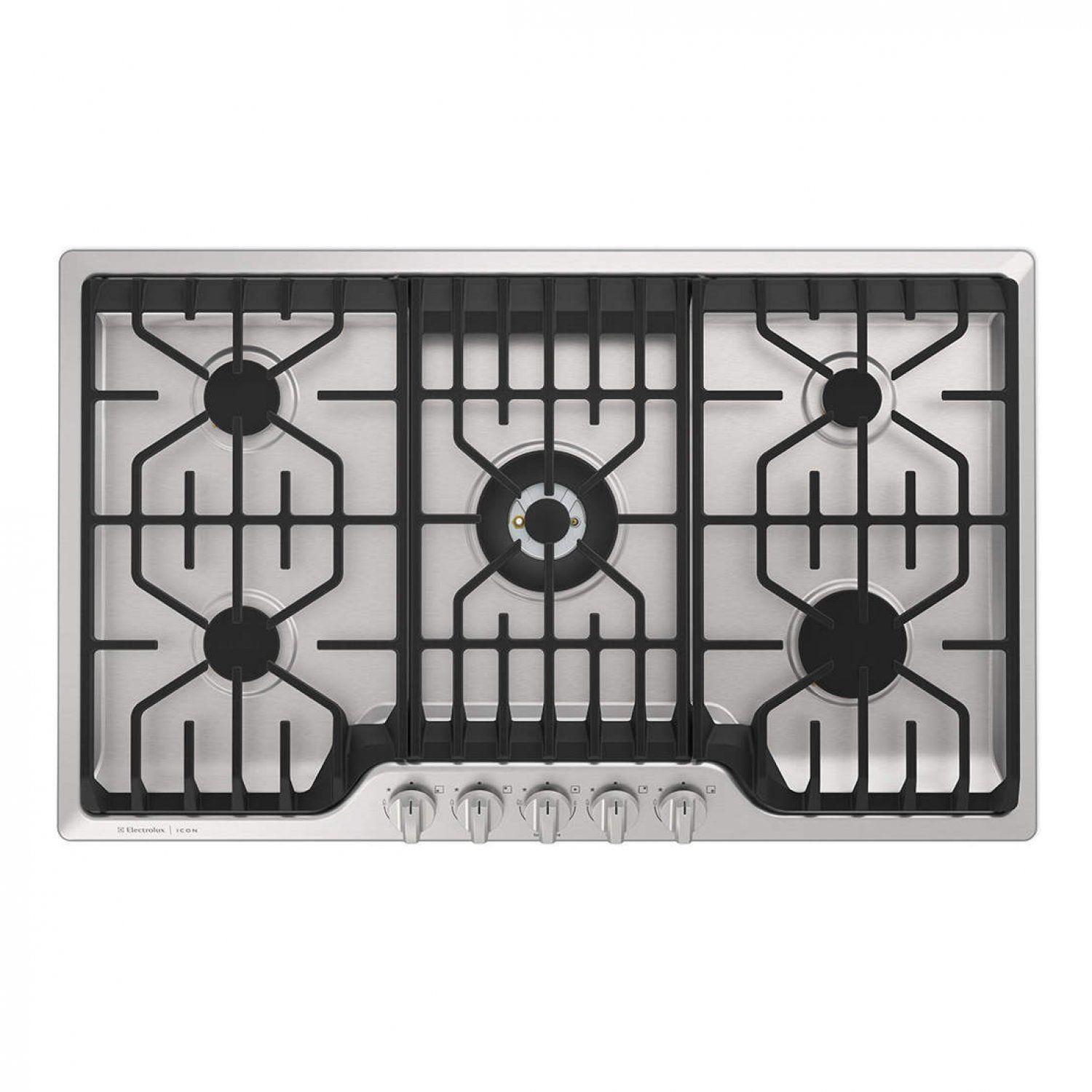 Cooktop Electrolux 5 Bocas a Gás Icon Turbo Flame Automático Inox