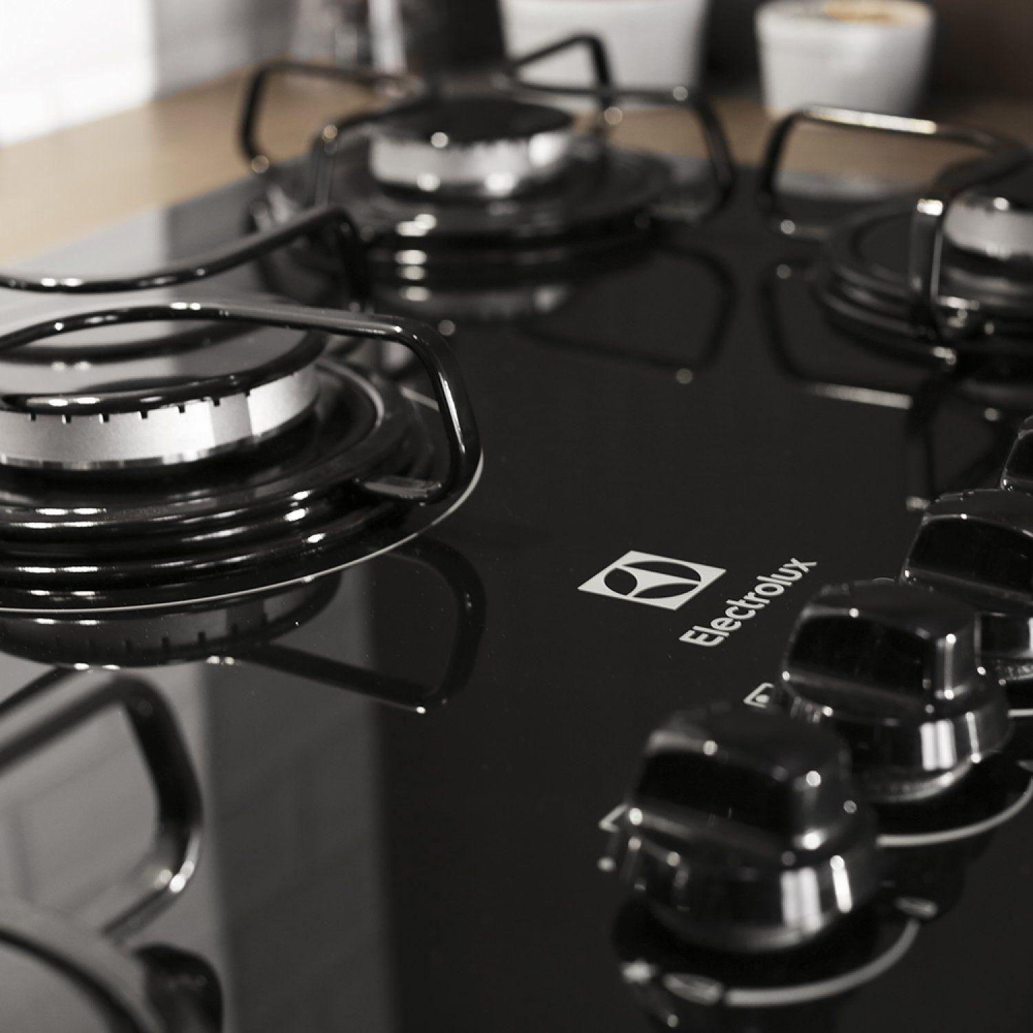 Cooktop Electrolux 5 Bocas a Gás Superautomatico Mesa em Vidro GC70V