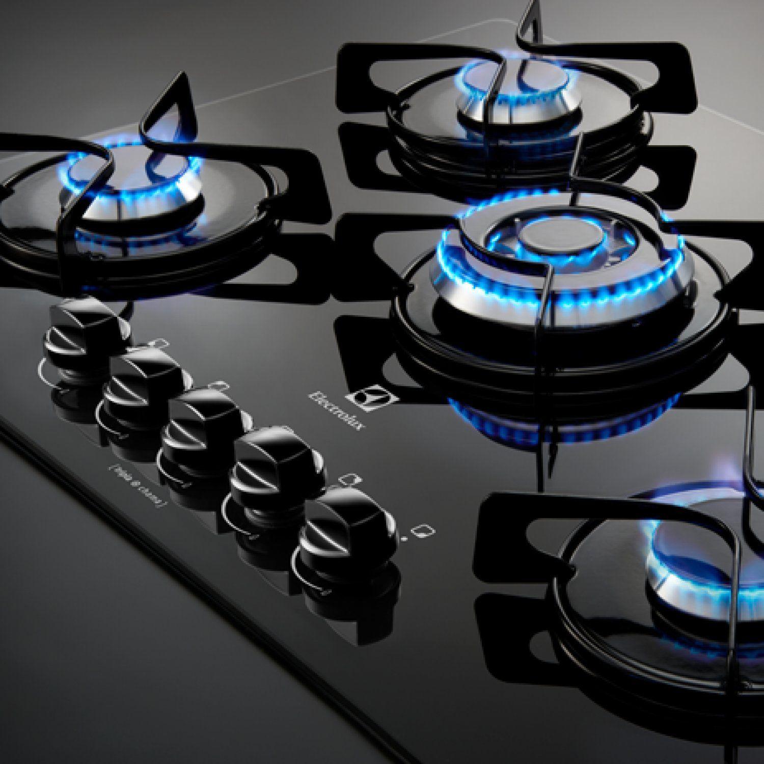 Cooktop Electrolux 5 Bocas a Gás Superautomático Tripla Chama Mesa em