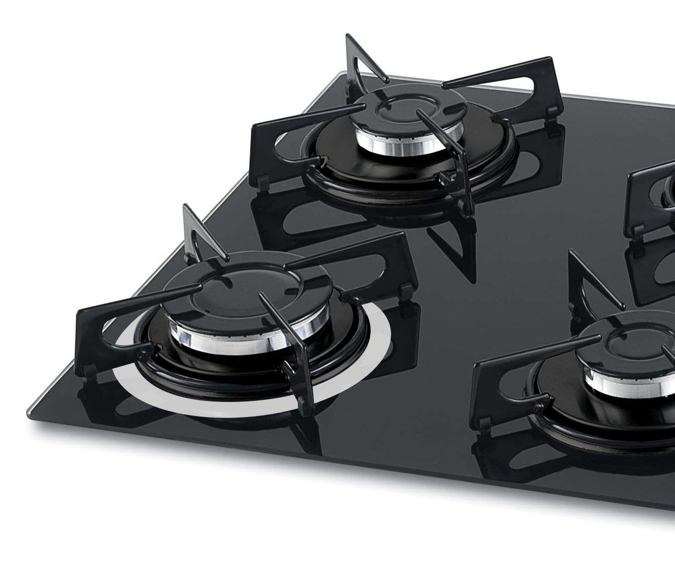 Cooktop Fischer 4 Bocas à Gás Mesa Vidro 1519 Bivolt Cooktop