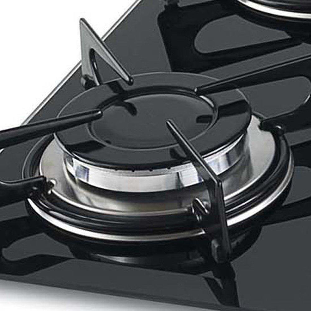 Cooktop Fischer 4 Bocas Vidro Temperado Chama Rápida Preto 1519 Cooktop Magazine Luiza