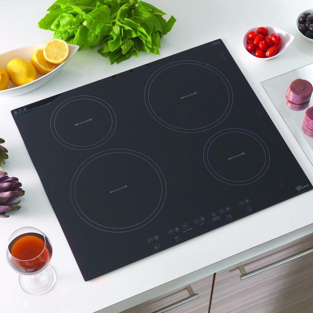 Cooktop Fischer 4 Bocas Vitrocerâmico por Indução 220v Cooktop