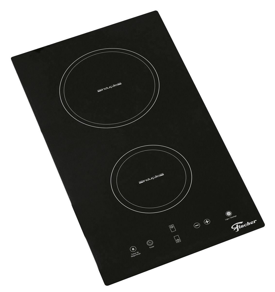 Cooktop Fischer por Indução Mesa Vitrocerâmica 2 Bocas 220 Volts
