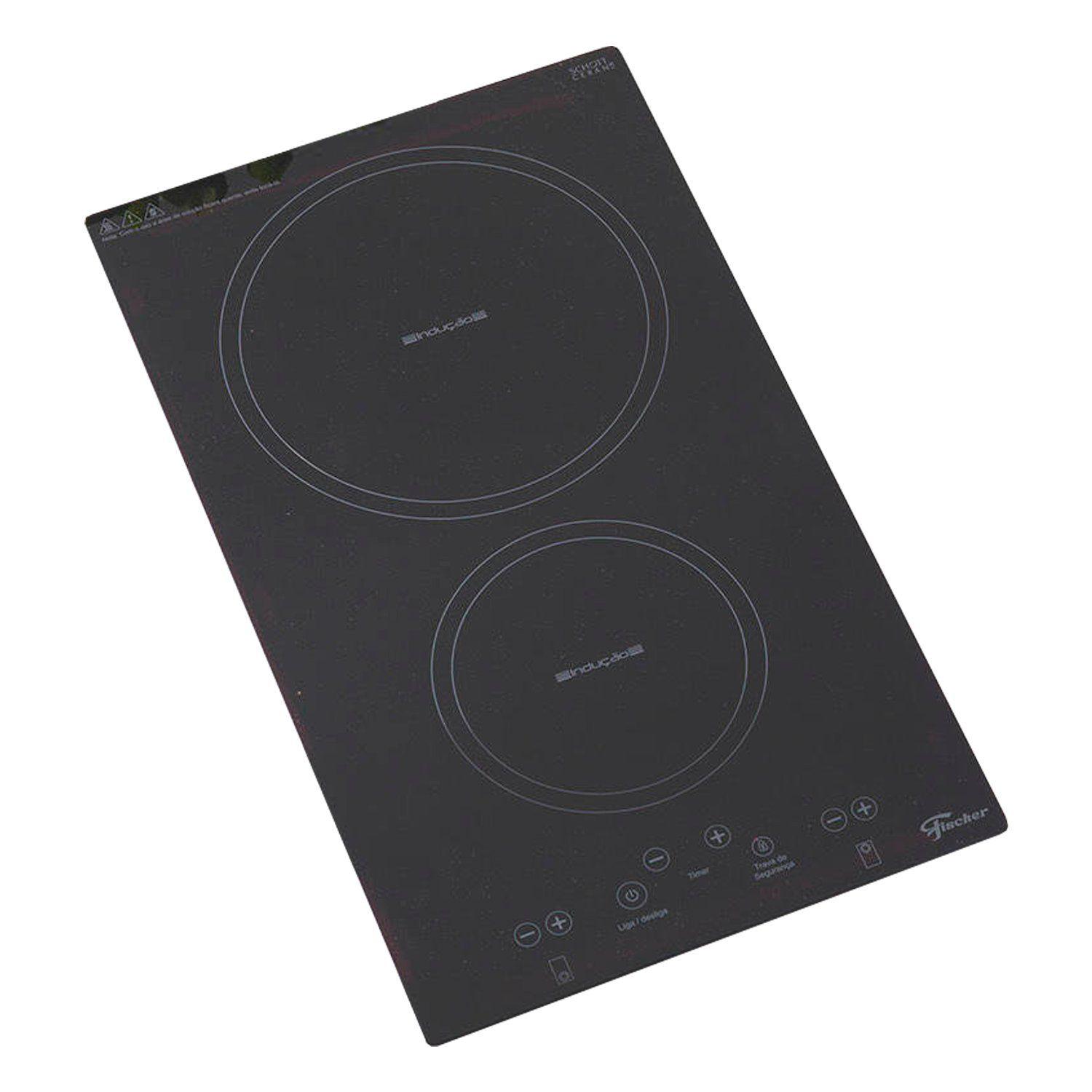Cooktop Indução 2 Bocas Mesa Vitrocerâmica 220V Fischer Preto Cooktop