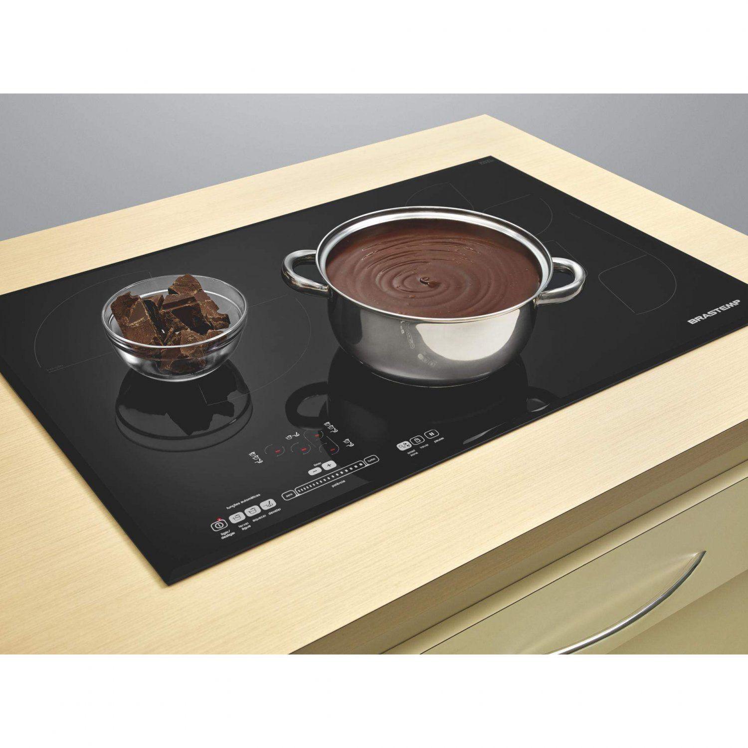 Cooktop por Indução 4 Bocas 220V Brastemp Preto Cooktop Magazine Luiza