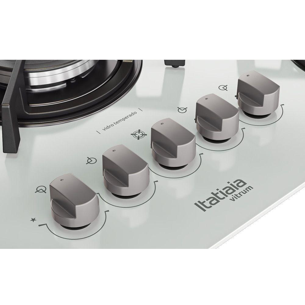 Cooktop Vitrum Branco Rápido 4 Bocas Bivolt Itatiaia 3700000063