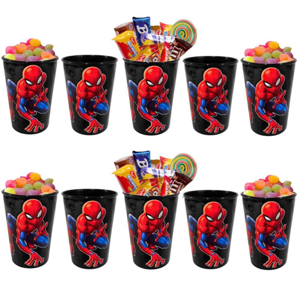 Copo Homem Aranha Plasútil para festa infantil - kit com 20 - Copos ...