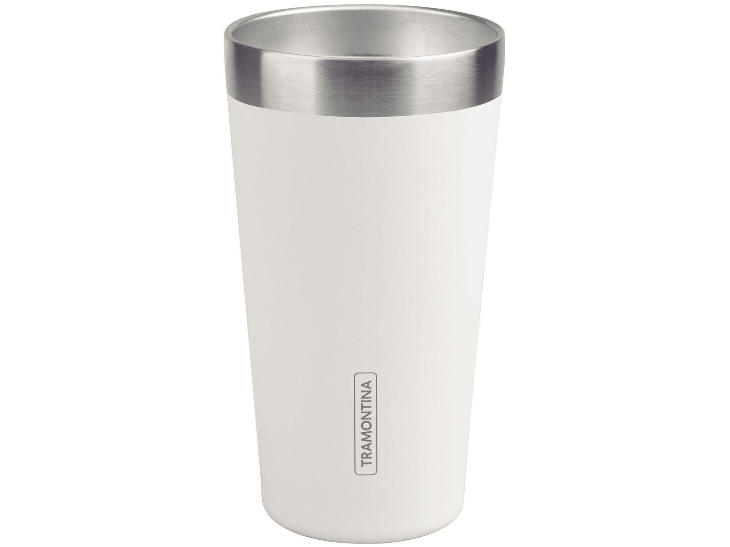 Copo Térmico Parede Dupla Tramontina Exata 61646410 Branco 420ml