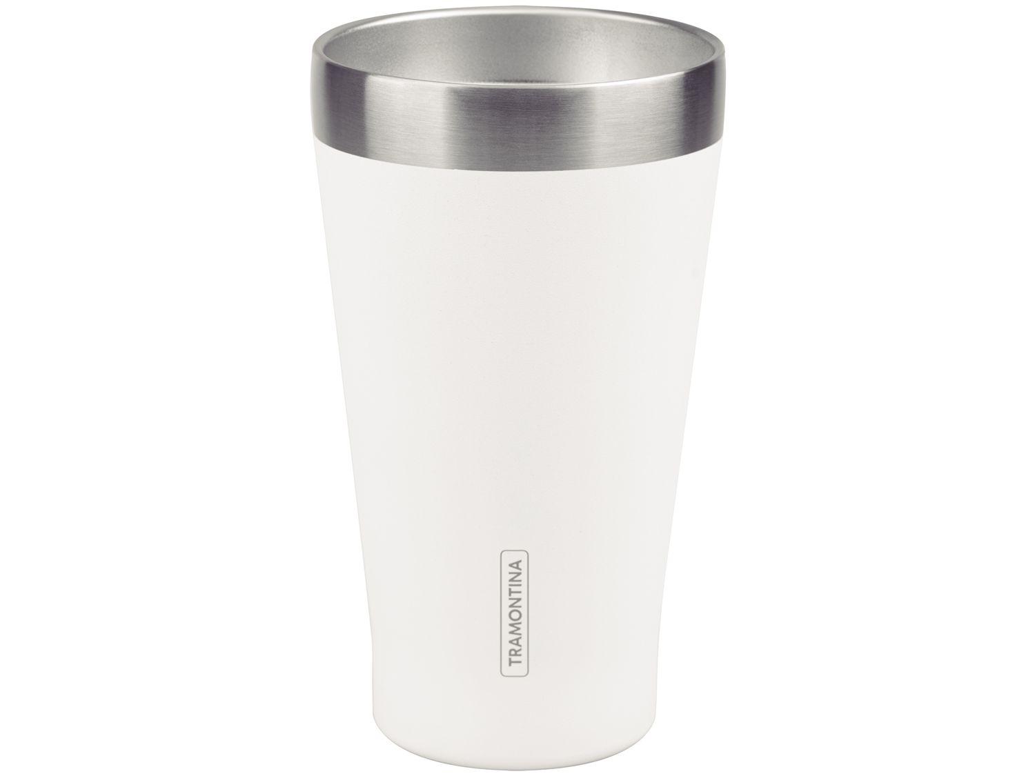 Copo Térmico Parede Dupla Tramontina Exata 61646510 Branco 550ml