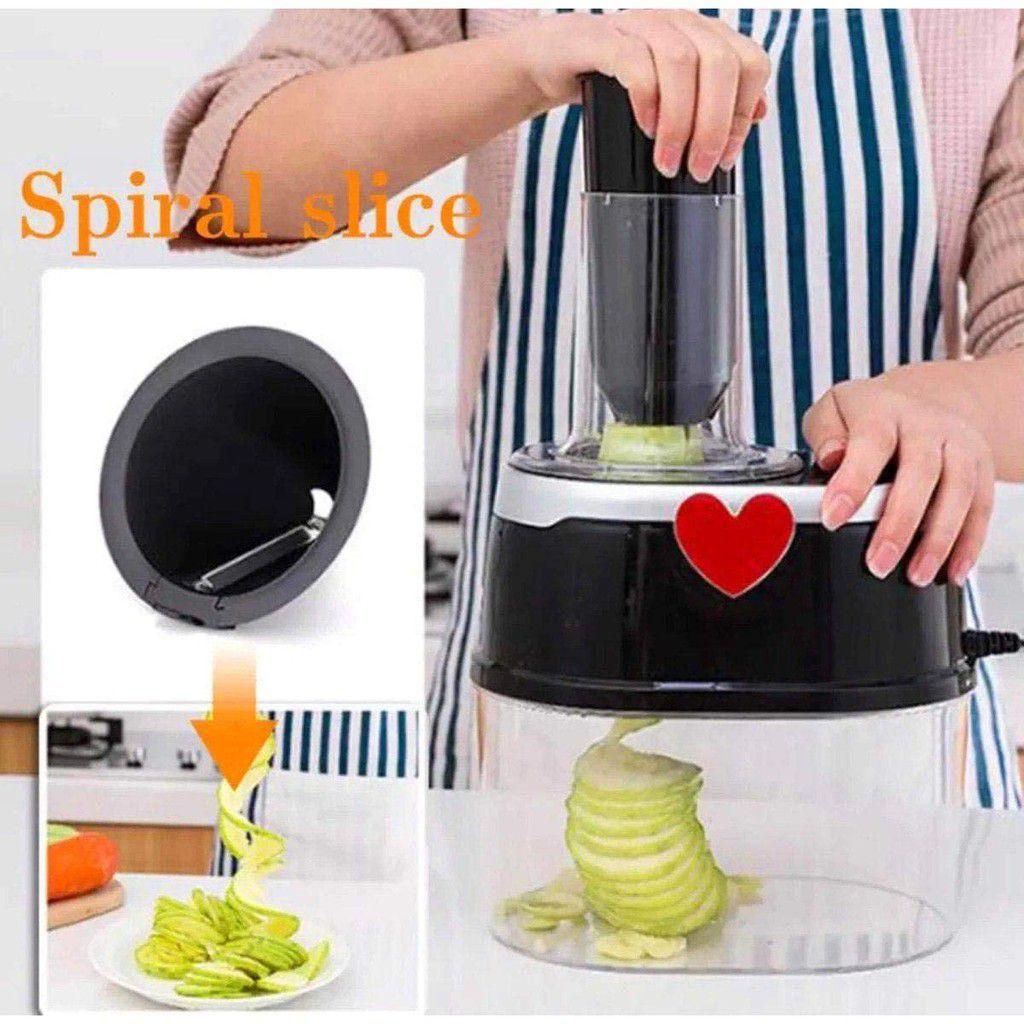Cortador Elétrico Legumes 80w Spiralizer 4 Em 1 - 110v 4 Tipos de ...