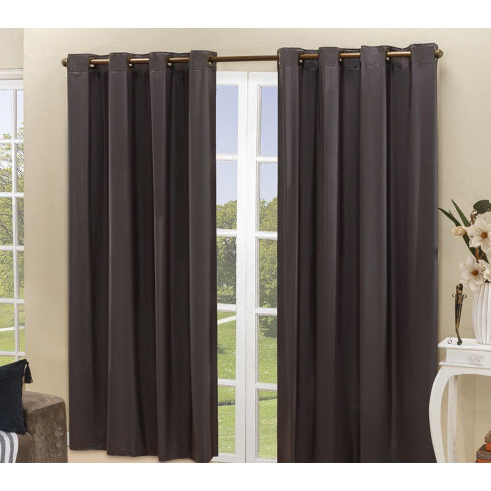 Cortina Blackout Prata com Voil Xadrez 2,80 m x 2,30 m - ecasa home