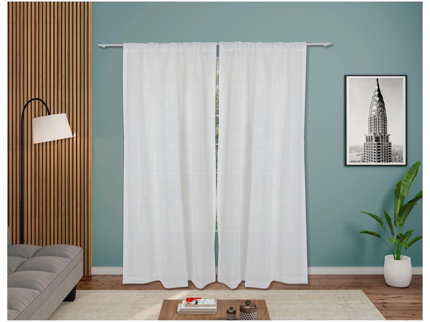 Cortina Lartex Voil Cinza Claro Antun 180x280cm