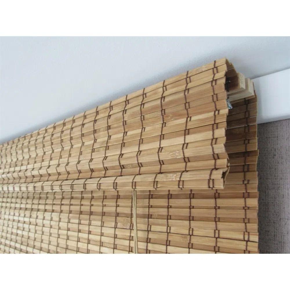 Cortina Romana Bambu Block 1,20larg x 2,20alt Natural Topflex Cortina Romana Bambu Block 1,20larg x 2,20alt Natural Topflex