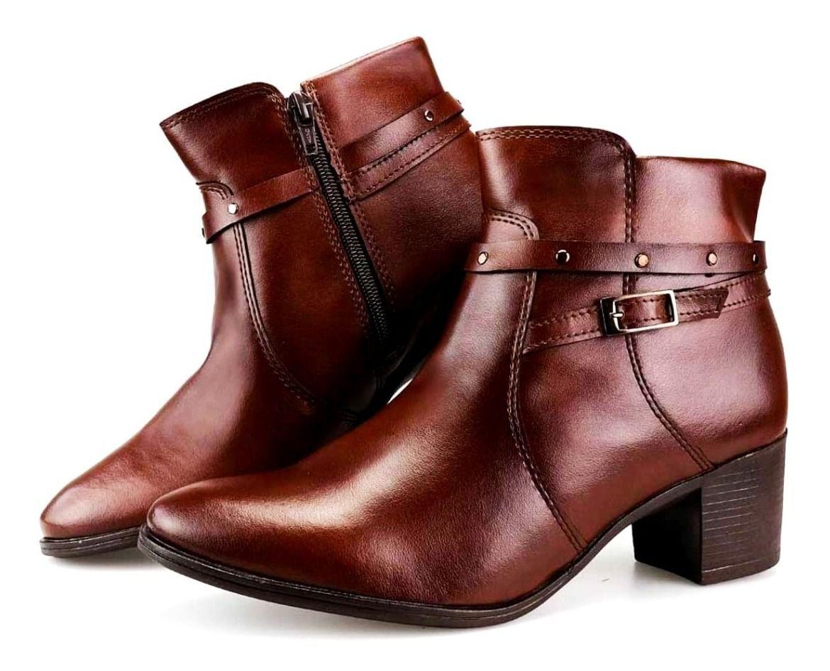 coturno feminino com salto marrom