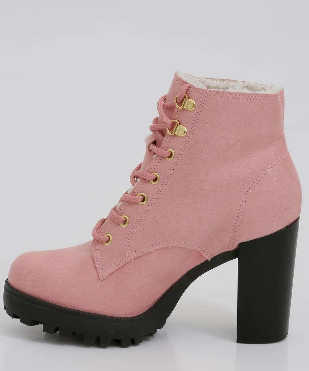 Coturno Feminino Tratorado Salto Grosso Moleca - Coturno Feminino -  Magazine Luiza