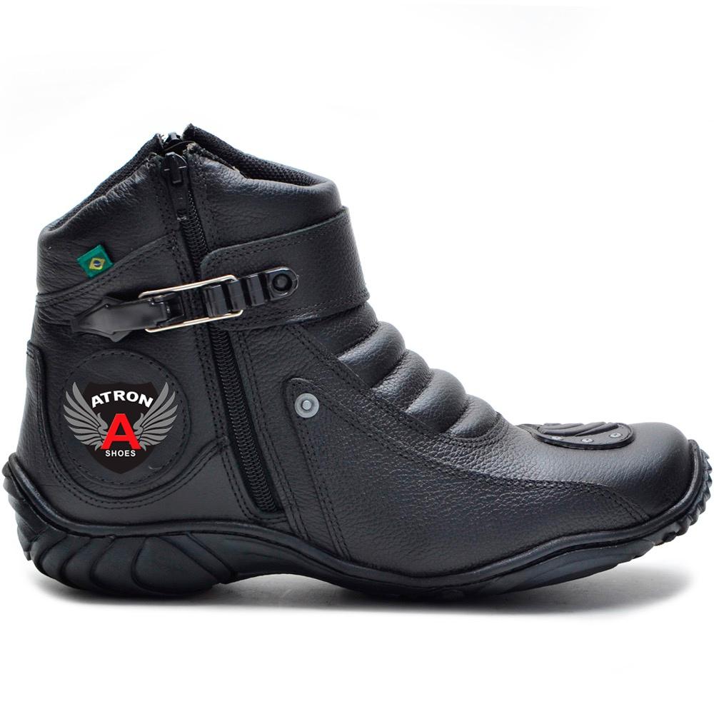 coturno masculino com ziper lateral