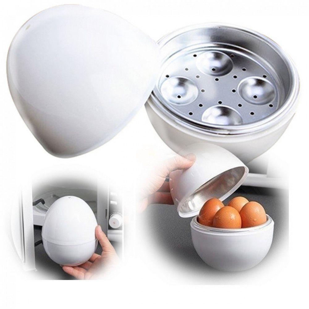 Cozedor Recipiente para Cozinhar Ovos Microondas Pratico Koiza - Pote e
