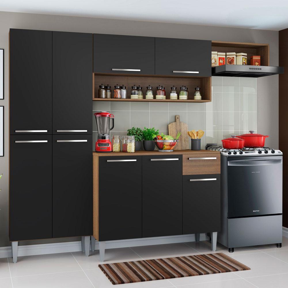 Cozinha Compacta Madesa Emilly Top com Armário e Balcão Cozinha Compacta Madesa Emilly Top com Armário e Balcão