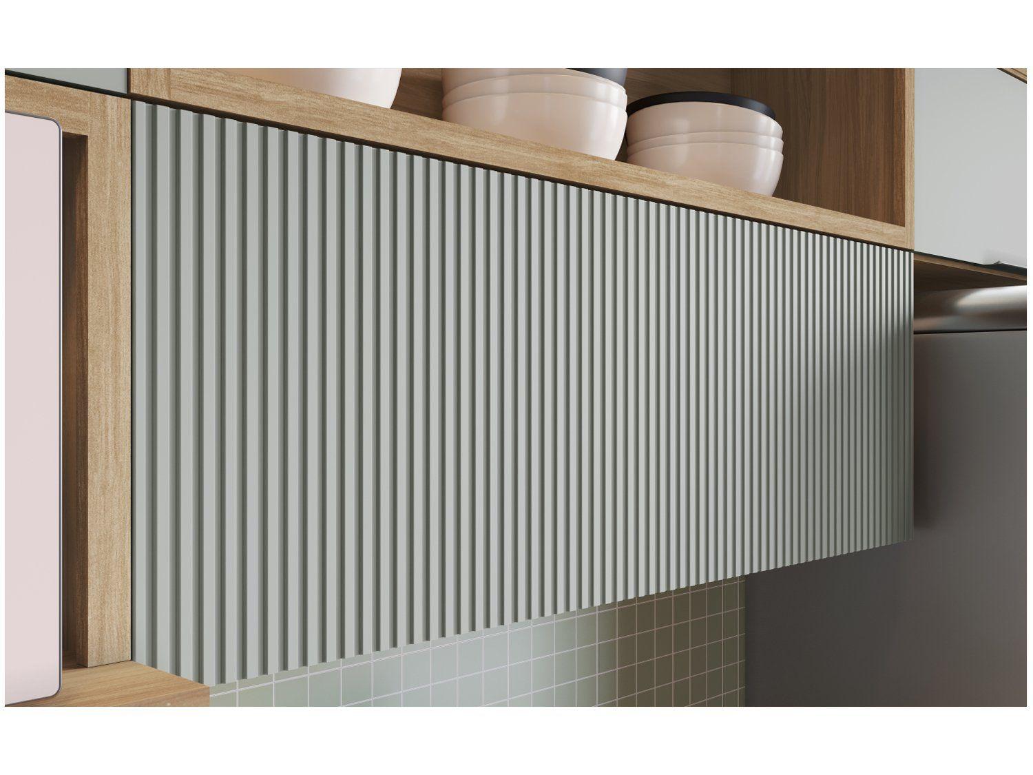 Cozinha Completa Nesher Duquesa 100% MDF com Balcão 5 Portas 4 Gavetas