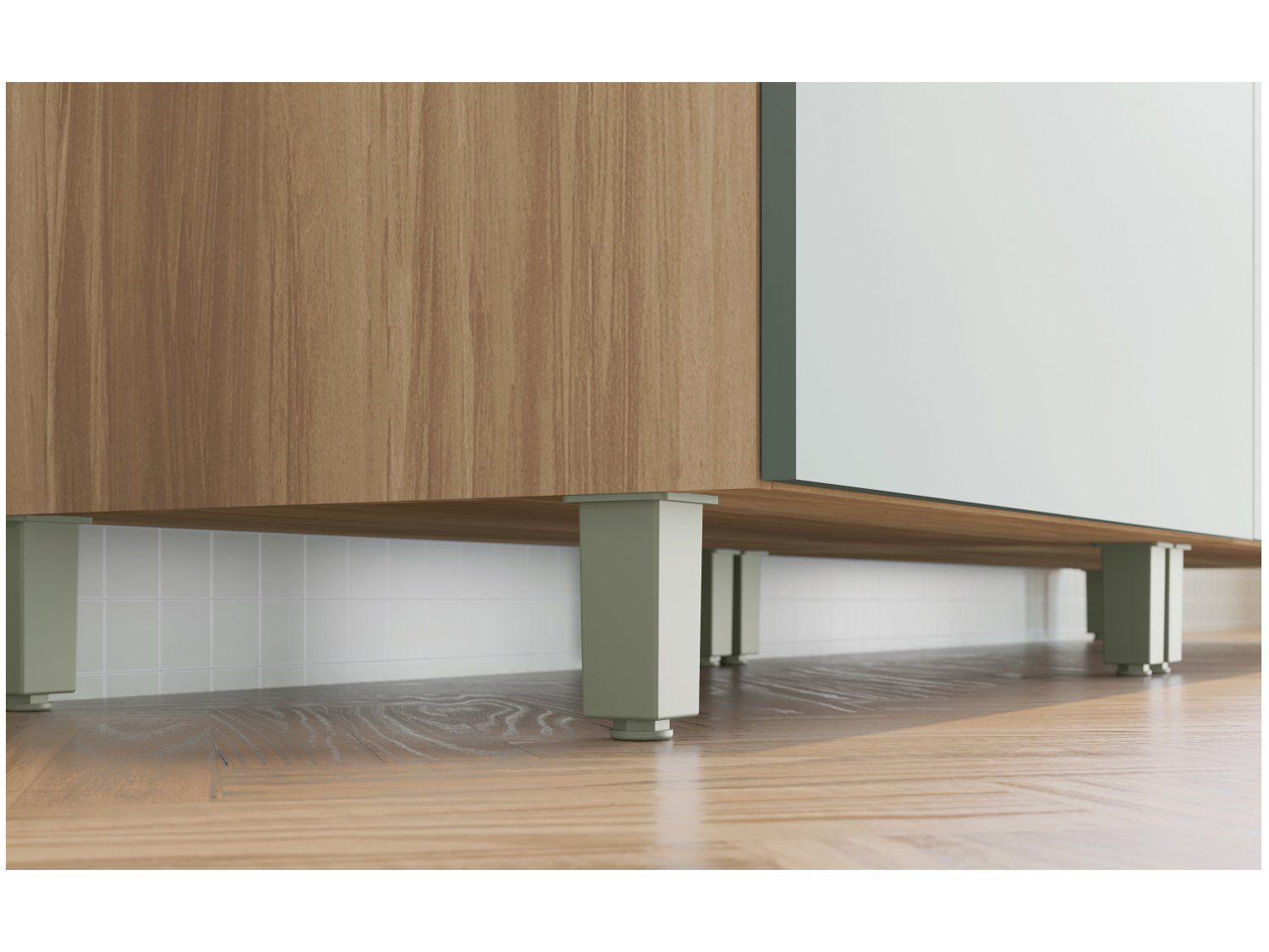 Cozinha Completa Nesher Duquesa 100% MDF com Balcão 5 Portas 4 Gavetas