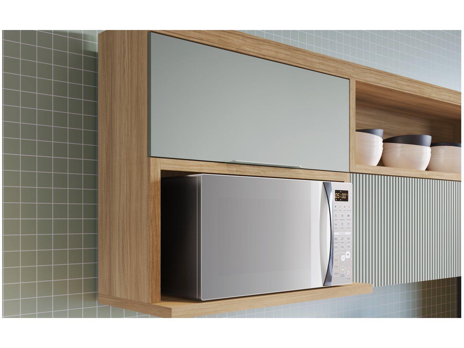 Cozinha Completa Nesher Duquesa 100% MDF com Balcão 5 Portas 4 Gavetas