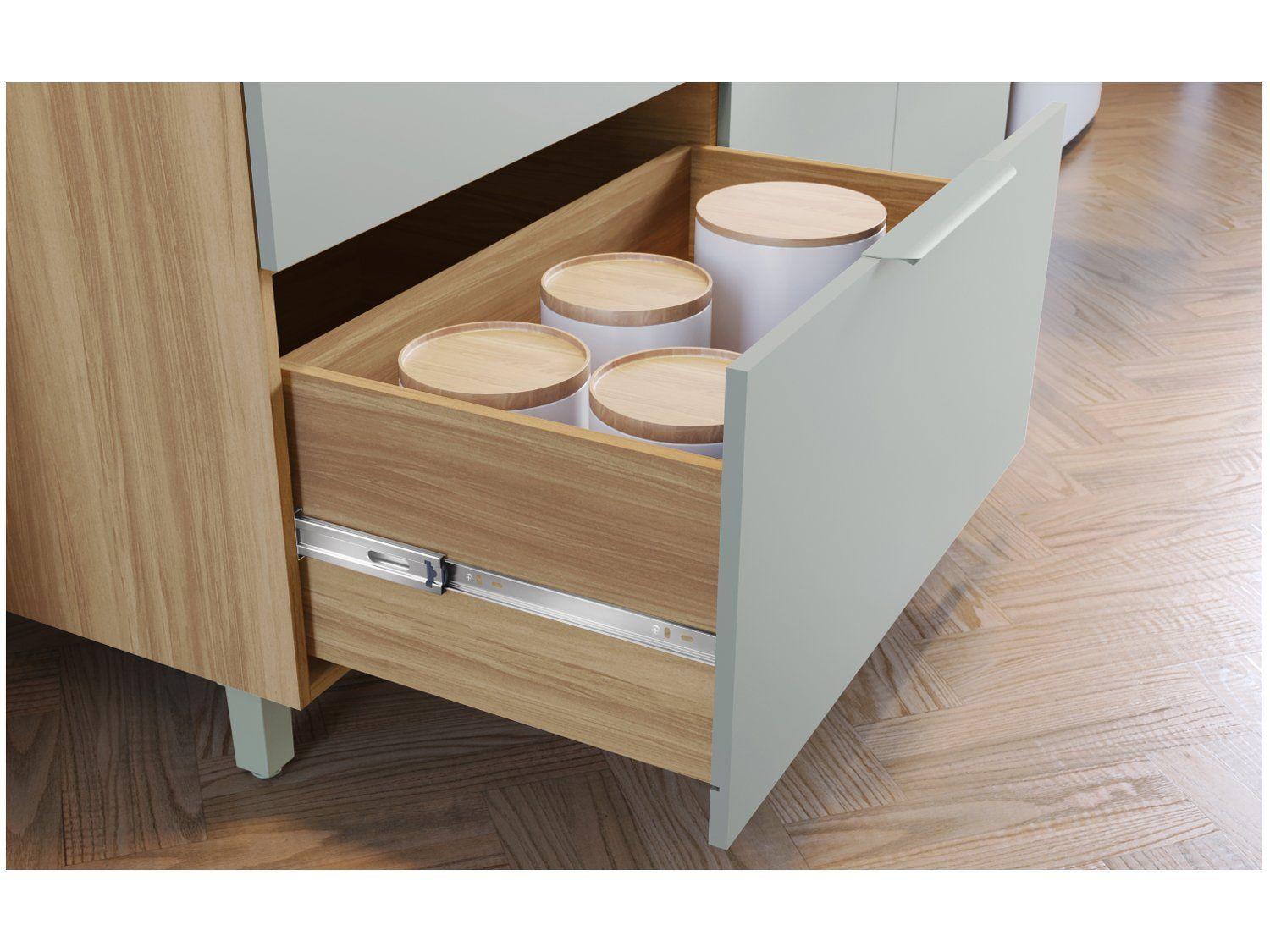 Cozinha Completa Nesher Duquesa 100% MDF com Balcão 5 Portas 4 Gavetas