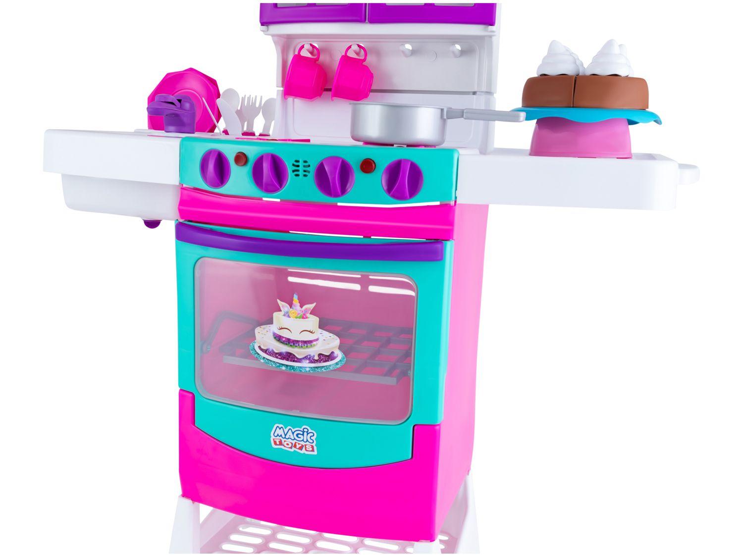 Cozinha Infantil Meg Doll Emite Som e Luzes